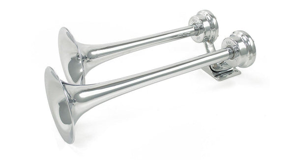 Horn Blasters Chrome Duplex Nautical Horn (MPN: AH-M2)