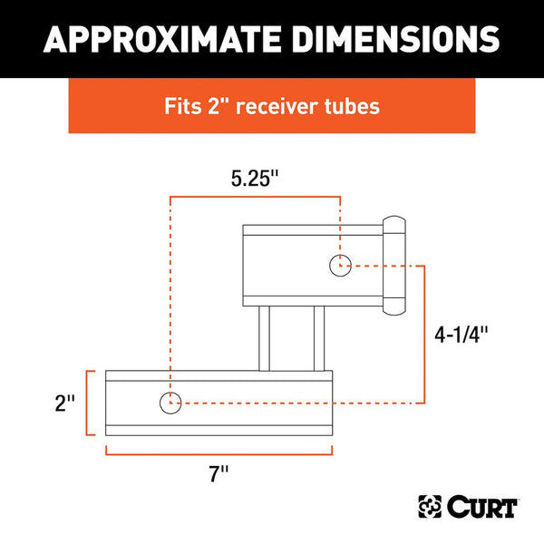 CURT Trailer Hitch Extension (MPN: 45794)