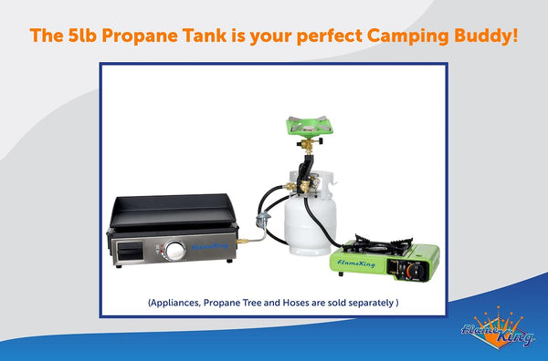 Flame King Propane Tank (MPN: YSN5LB-GAUGE)