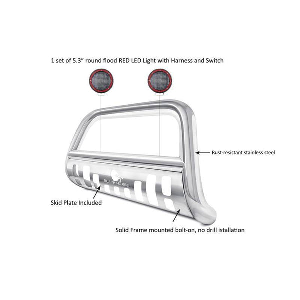 Black Horse Off Road Bull Bar (MPN: BBJPCE-SP-PLFR)