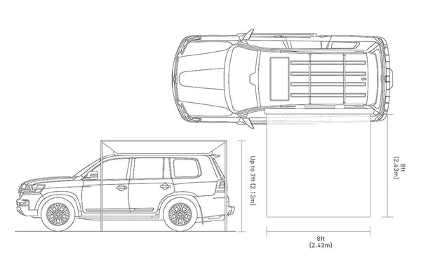 Ironman 4x4 Manual Awning (MPN: IAWNING2.5M)