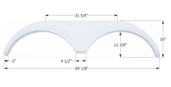 Icon Fender Skirt for Tandem Axle (MPN: 01615)