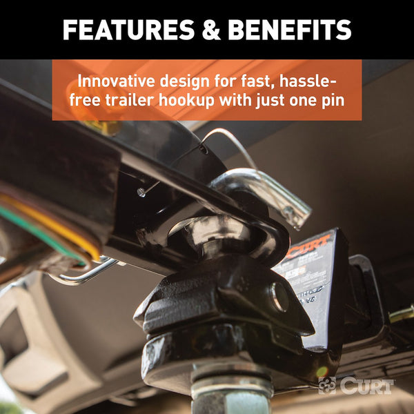 CURT QuickPin Trailer Coupler (MPN: 25470)
