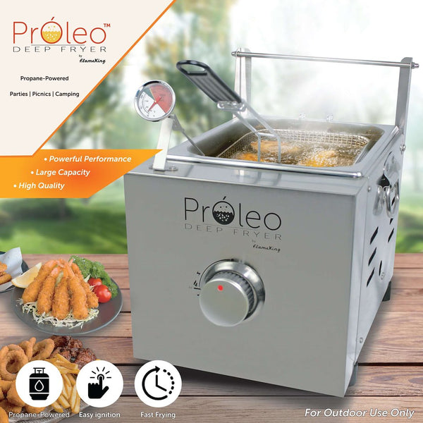 Flame King Portable Deep Fryer (MPN: PROLEO)