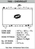 CSF Camaro Radiator (MPN: 7052)