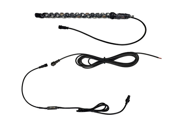 Quake LED 14 Inch RGB Whip Antenna (MPN: QW918)