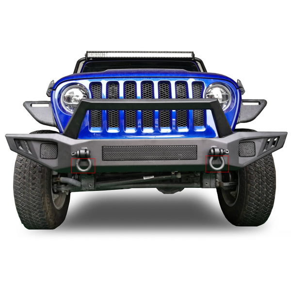 Black Horse Offroad Bumper With Skid Plate (MPN: AFB-WR20)