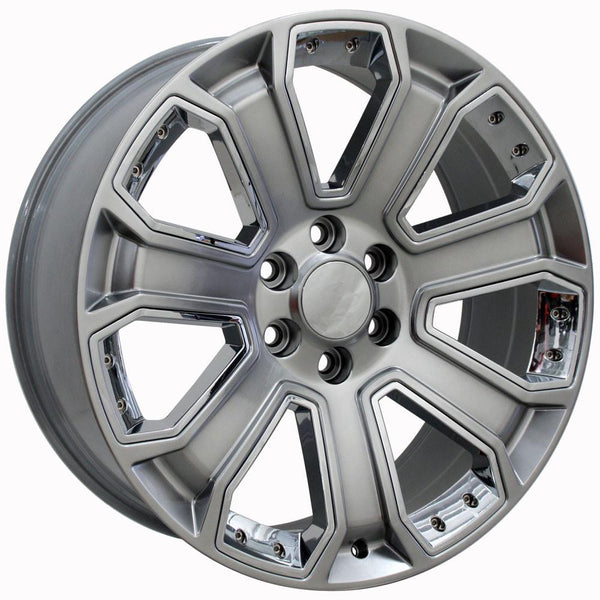 OE Wheels CV93B Aluminum Wheel (MPN: CV93B-22090-6550-24HB-IC)