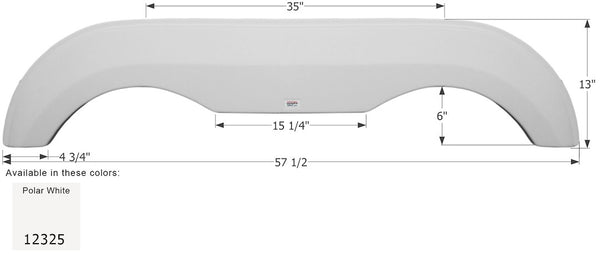 Icon Fender Skirt for Tandem Axle RVs (MPN: 12325)