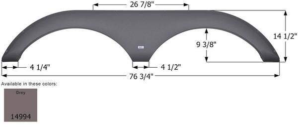 Icon Fender Skirt for Tandem Axle RVs (MPN: 14994)