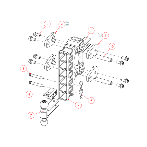 Gen-Y Hitch Torsion-Flex Ball Mount (MPN: GH-2325)