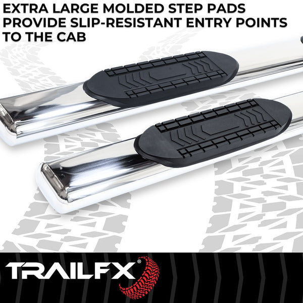 TrailFX 6 Inch Oval Straight Nerf Bar (MPN: A8249S)