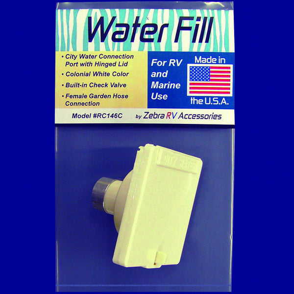 Zebra RV Fresh Water Inlet (MPN: RC146C)