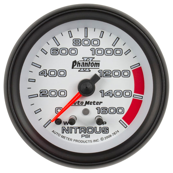 AutoMeter Phantom II Nitrous Oxide Pressure Gauge (MPN: 7874)
