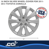 16 Inch Wheel Cover Set by Coast To Coast (MPN: IWC103816S)