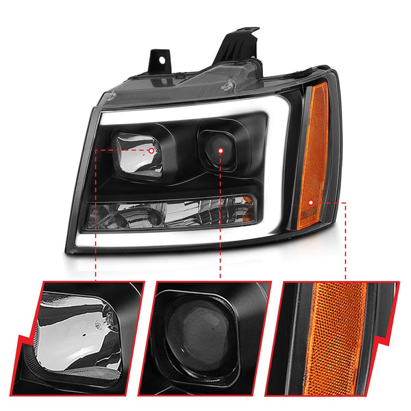 AnzoUSA Headlight Assembly With Projector Beam (MPN: 111402)