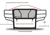 Black Horse Off Road Grille Guard (MPN: RU-FOF211-B)