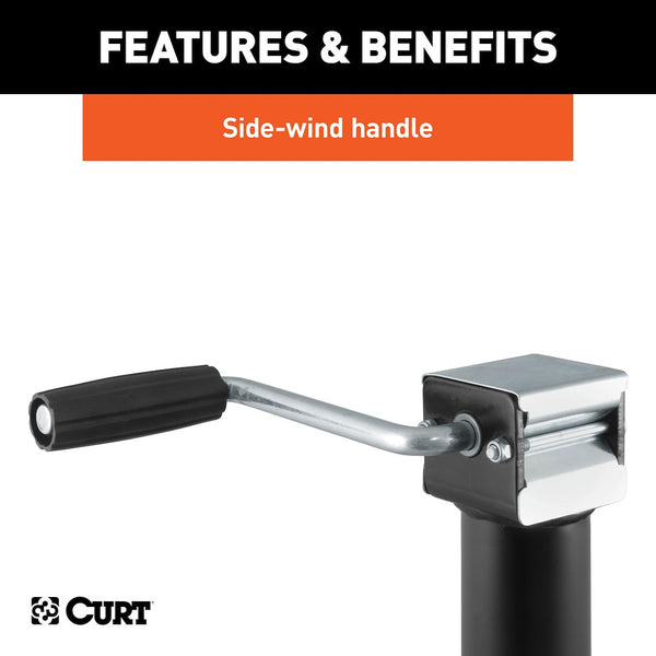 CURT Manual Sidewind Trailer Tongue Jack (MPN: 28306)