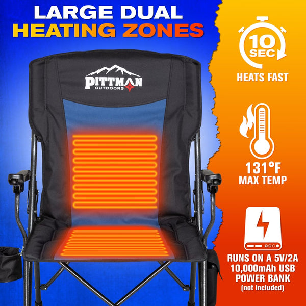 Portable Heated Camping Chair (MPN: PPI-HEAT_CHR)