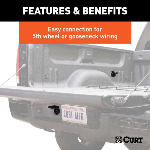 Curt 7-Way Blade Trailer Wiring Connector (MPN: 56000)