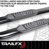 TrailFX 5 Inch Oval Bent Side Bars (MPN: A7103T)