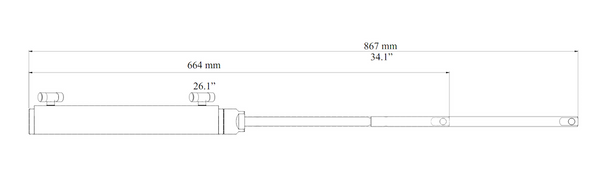 Ultraflex Hydraulic Side Mount Outboard Cylinder (MPN: UC132-OBS)