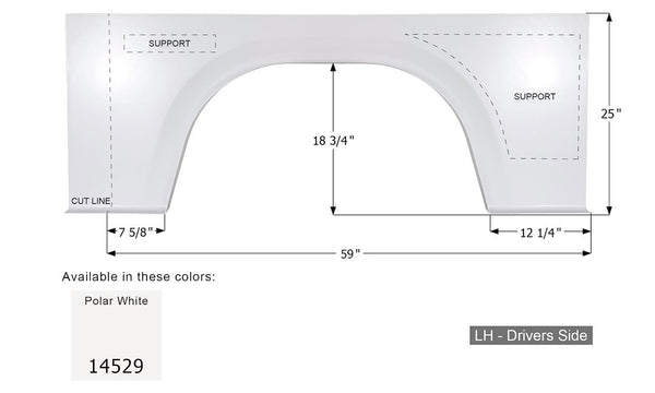 Icon Fender Skirt for Winnebago Brave Models (MPN: 14529)