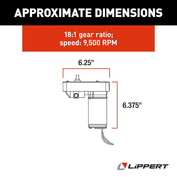 Lippert Slide Out Motor (MPN: 132682)