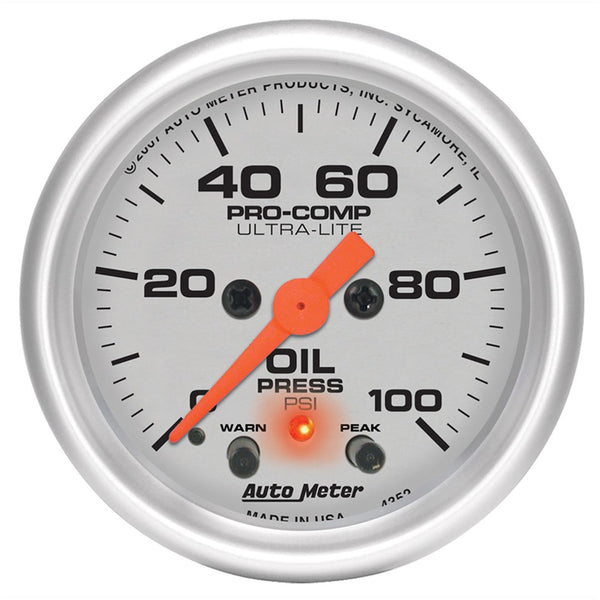 AutoMeter Ultra-Lite Oil Pressure Gauge (MPN: 4352)