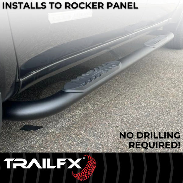 TrailFX 4 Inch Oval Tube Side Steps (MPN: A1011B)