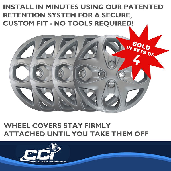 Coast To Coast 15 Inch Wheel Cover Set (MPN: IWC44415S)