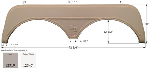 Icon Fender Skirt For Tandem Axle RVs (MPN: 12347)