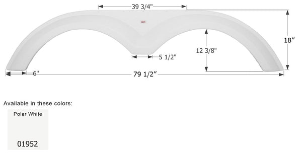 Icon Fender Skirt for Tandem Axle RVs (MPN: 01952)