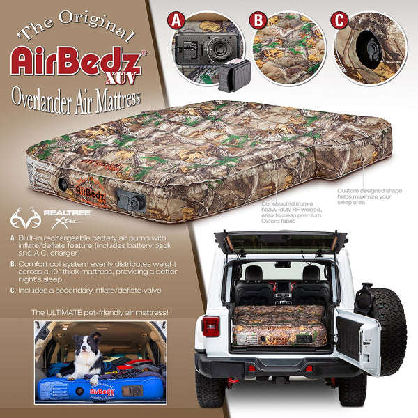 Rear Seat Air Mattress for JEEP, SUV, and Crossover Vehicles (MPN: PPI-CMO_XUV)