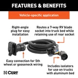 Curt 7-Way Trailer Wiring Connector for Truck Bed (MPN: 57008)