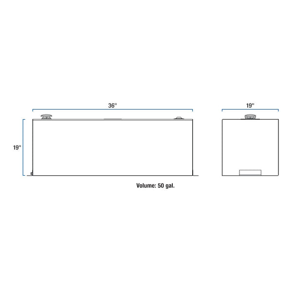 UWS Liquid Transfer Tank (MPN: TT-50-R-T-P)