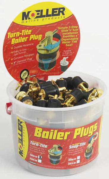Moeller Marine Products Turn-Tite Bailer Plug (MPN: 020899-50)