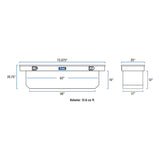 UWS Crossover Deep Angled Tool Box (MPN: TBSD-72-A-BLK)