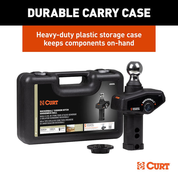 Gooseneck Trailer Hitch Ball with ShockDrop Technology (MPN: 60654)