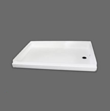 Shower Pan 24 Inch x 36 Inch with Right Hand Drain (MPN: SP2436WR)