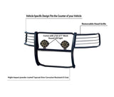 Black Horse Grille Guard Kit (MPN: 17FP28MA-PLB)