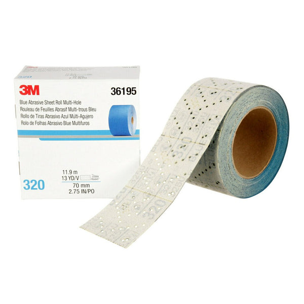 3M Hookit Blue Abrasive Sheet Roll (MPN: 36195)