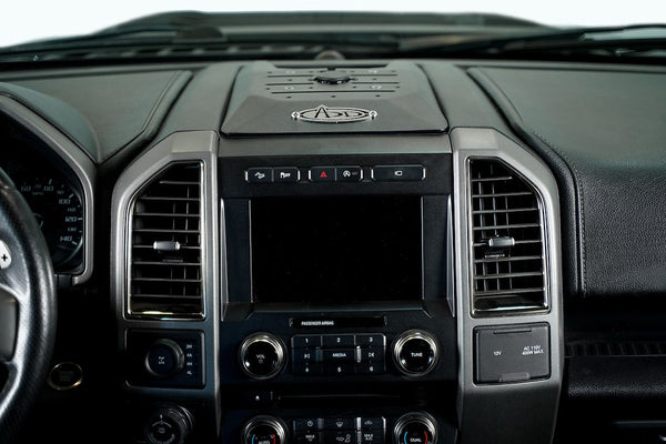 Mobile Electronics Device Mount Base for Ford F-150 and 2nd Gen Raptor (MPN: AC1101701NA)