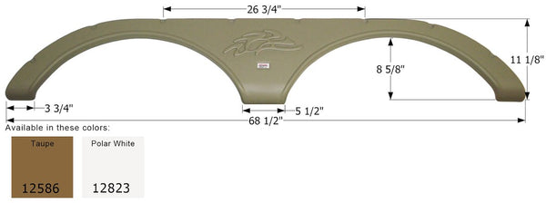 Icon Fender Skirt for Tandem Axle RVs (MPN: 12823)