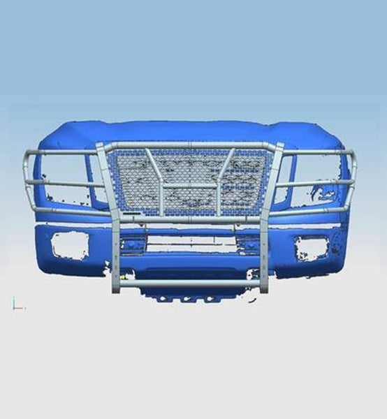 Black Horse Off Road Grille Guard (MPN: RU-NIXD16-B)