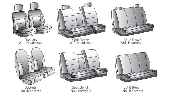 Custom Neoprene Seat Covers for Bucket Seats (MPN: CSCF12CH9492)