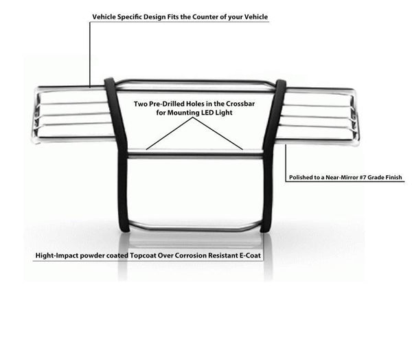 Black Horse Off Road Grille Guard (MPN: 17GT23MSS)