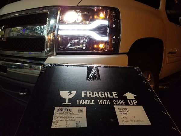 Recon Accessories Headlight Assembly (MPN: 264195BKC)