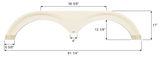Icon Fender Skirt for Tandem Axle RVs (MPN: 16087)