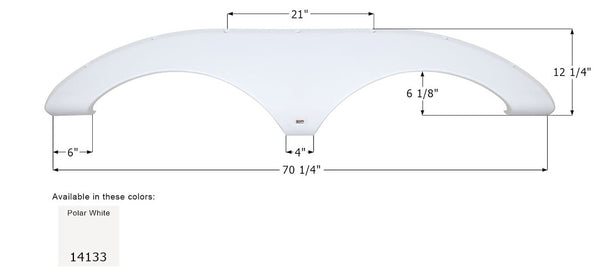 Icon Fender Skirt for Tandem Axle (MPN: 14133)